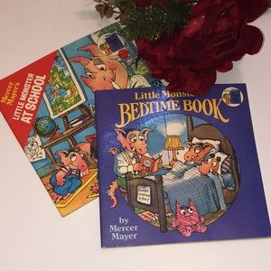 LITTLE MONSTER AT SCHOOL BOOK Little Monster Bedtime Book 1980s monster